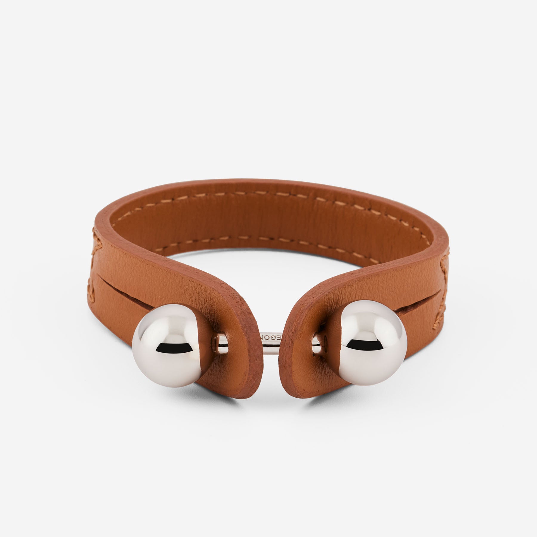 Brown leather bracelet PSOB40 | Pianegonda