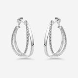 Pianegonda Orecchini doppio cerchio - TECUM - Argento 925‰