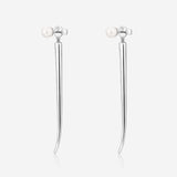Pianegonda Orecchini pendenti con perle naturali - CUSPIS - Argento 925‰