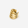Pianegonda Earcuff a quattro fasce - MVP WARDROBE X PIANEGONDA - ottone, Placcatura Oro