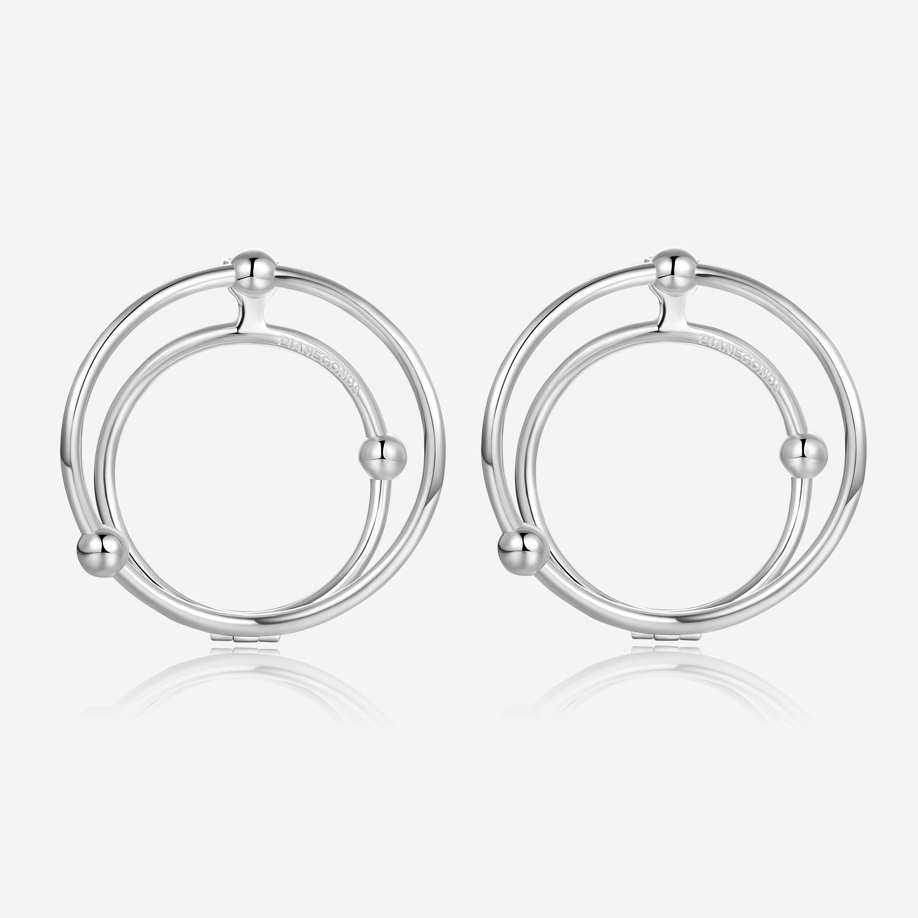 Pianegonda Orecchini doppio cerchio - ASSOLUTO - Argento 925‰