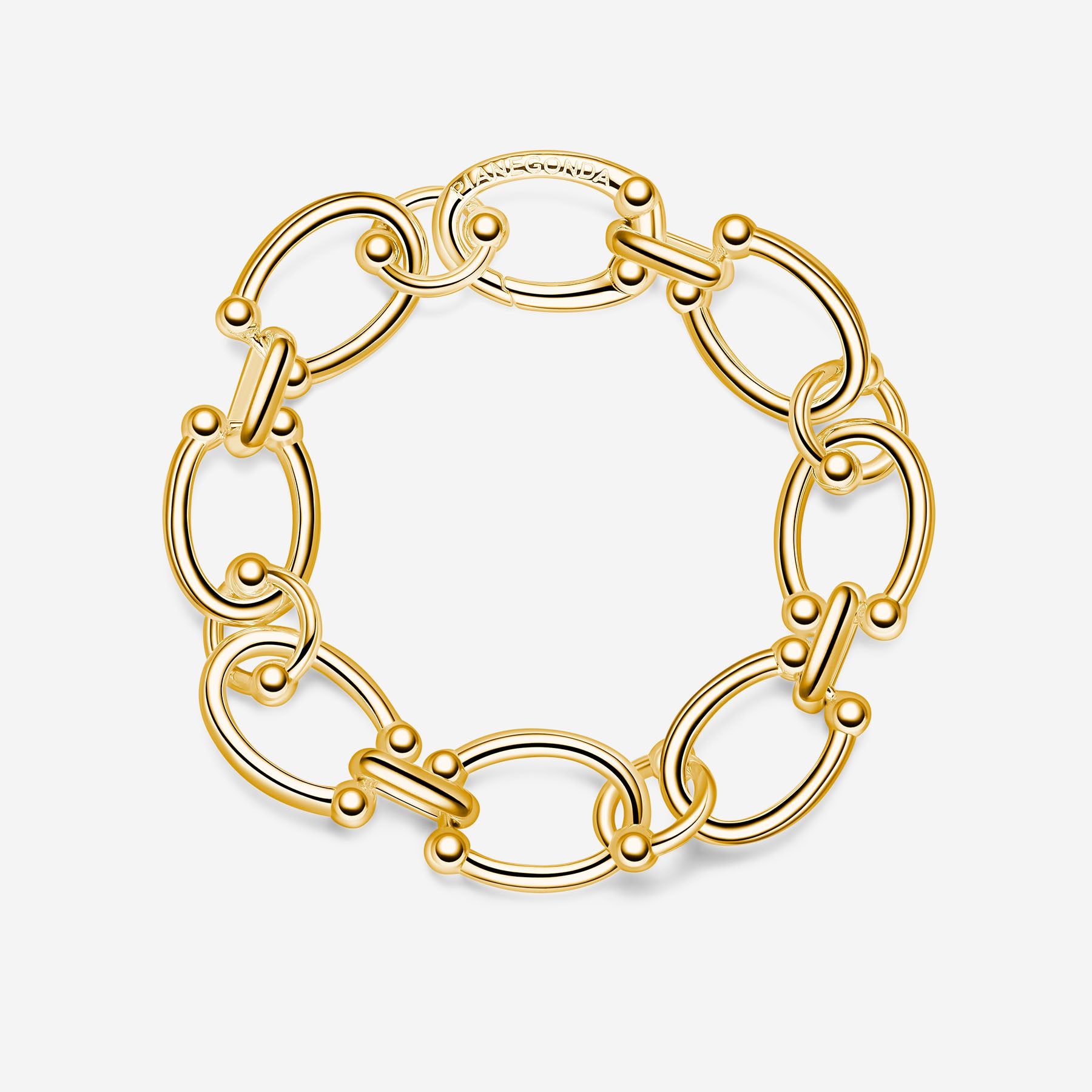 Pianegonda Bracciale a catena - ASSOLUTO - Argento 925‰, Placcatura Oro