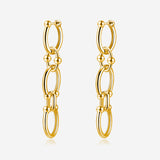 Pianegonda Orecchini lunghi a catena - ASSOLUTO - Argento 925‰, Placcatura Oro
