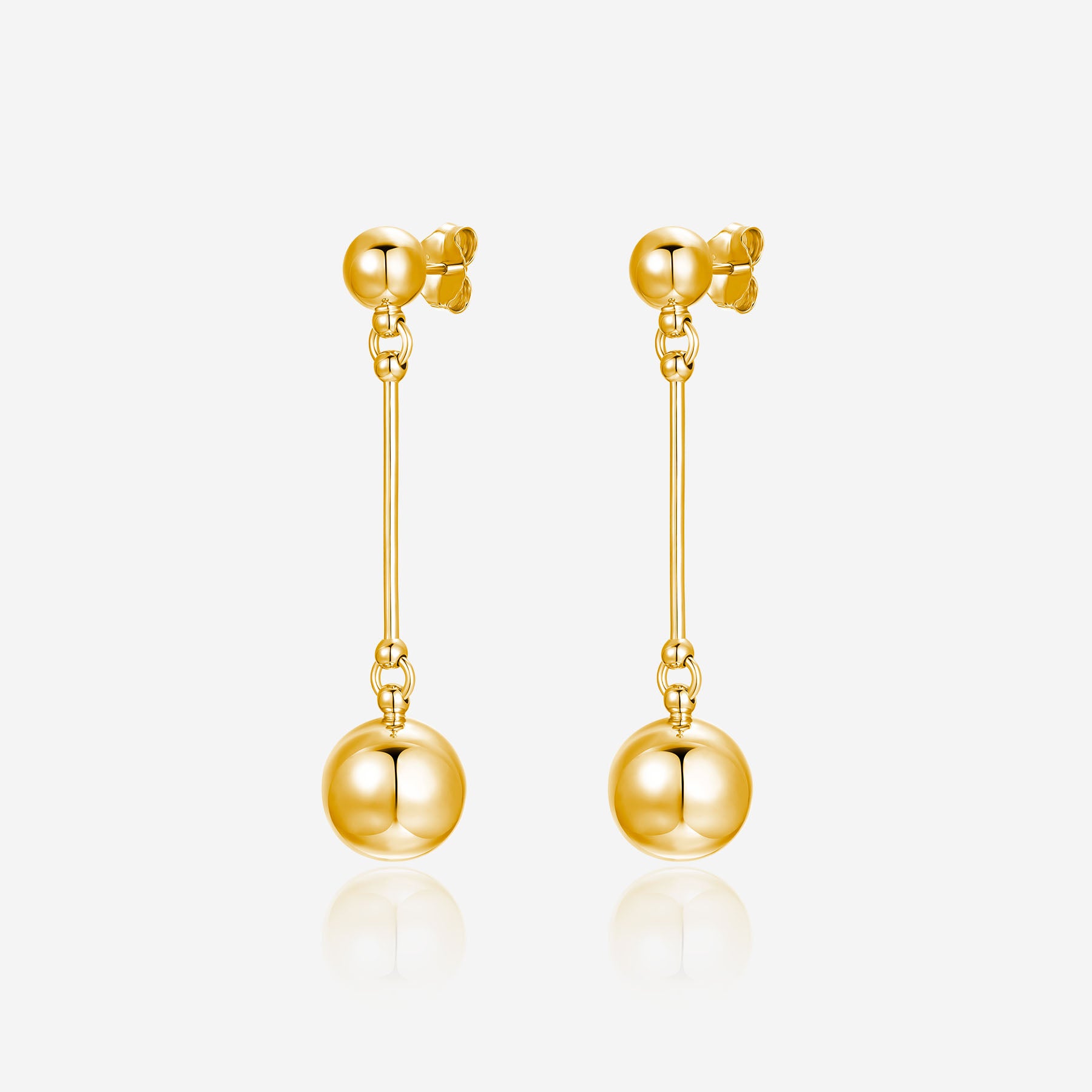 Pianegonda Orecchini lunghi - ASSOLUTO - Argento 925‰, Placcatura Oro