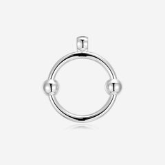 Pianegonda Pendente cerchio simbolo di Infinito - ASSOLUTO - Argento 925‰
