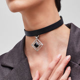 Pianegonda Choker pendente rombo - Vista 3