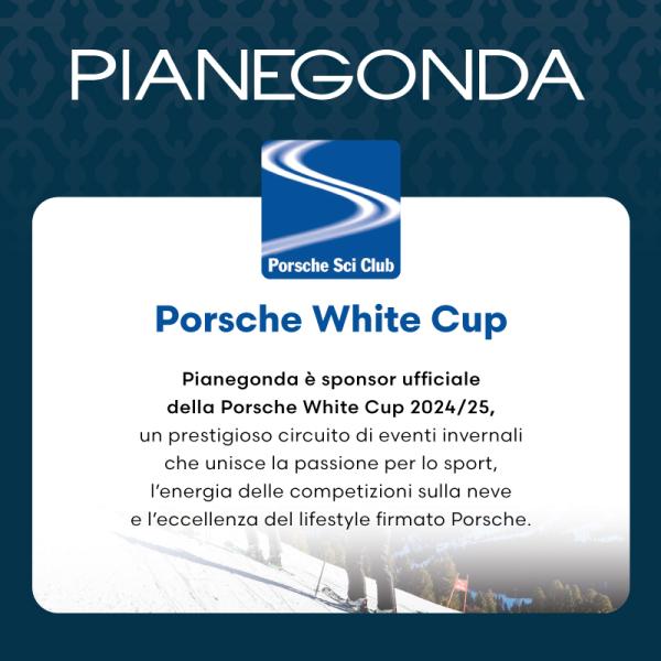 Pianegonda sponsor ufficiale della Porsche White Cup 2024/25