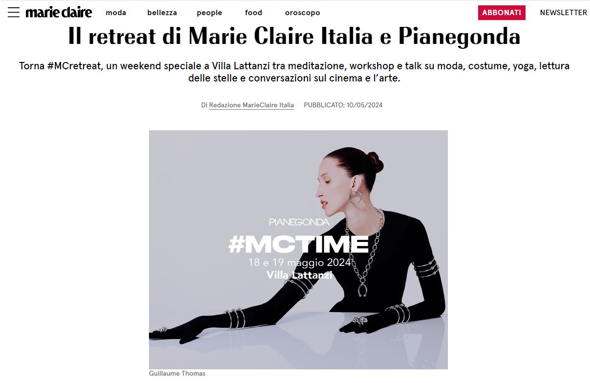 Pianegonda e Marie Claire Italia insieme per un evento speciale